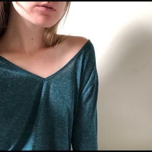 Teal blue light shirt